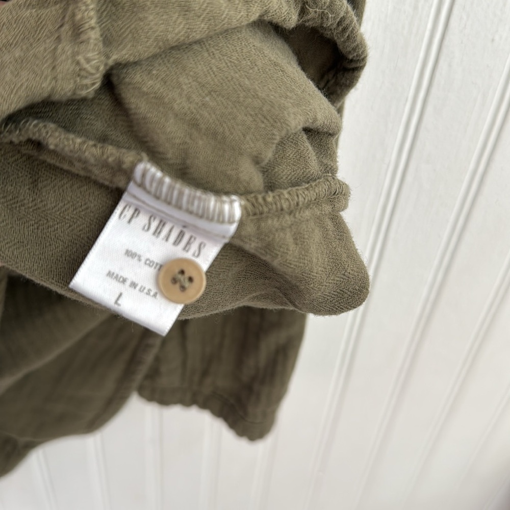 FREE PEOPLE X CP SHADES YOKO TUNIC /DRESS 
SIZE LARGE  OLIVE/ POPULAR / SOLD OUT - Picture 6 of 7